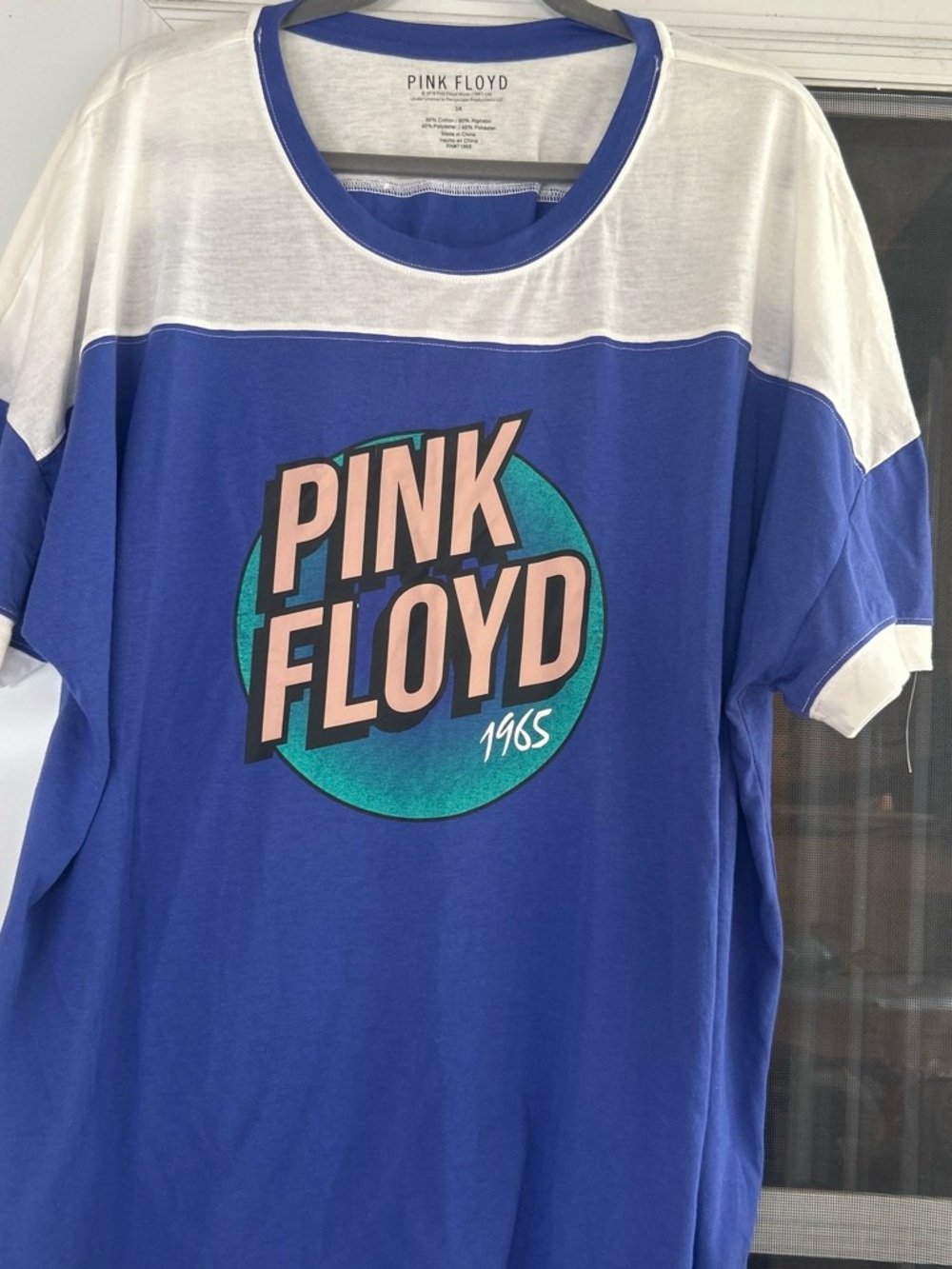 Pink Floyd Blue, White & Pink Graphic Kids Short Sleeve Tee